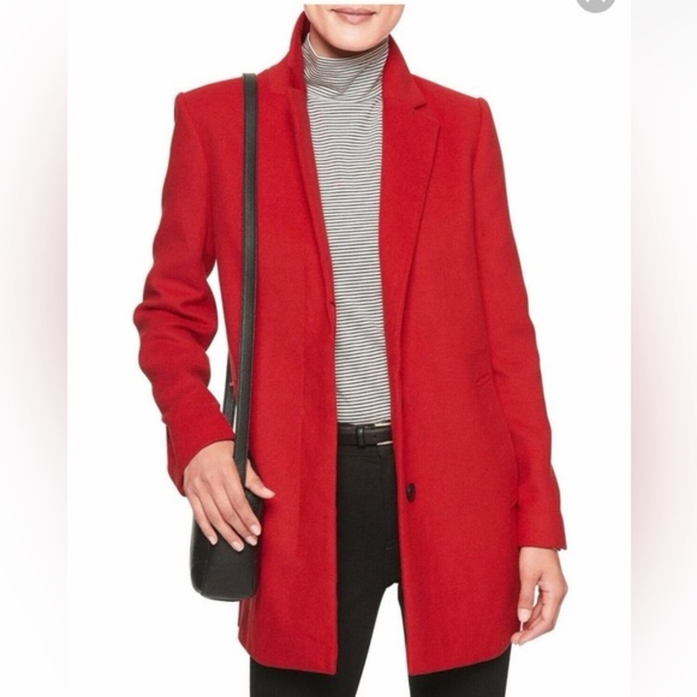 Banana Republic Red coat Blazer